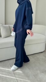 Mihri Şeritli Oyşo Takım - Lacivert - Görsel 7