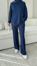 Mihri Şeritli Oyşo Takım - Lacivert - Görsel 8