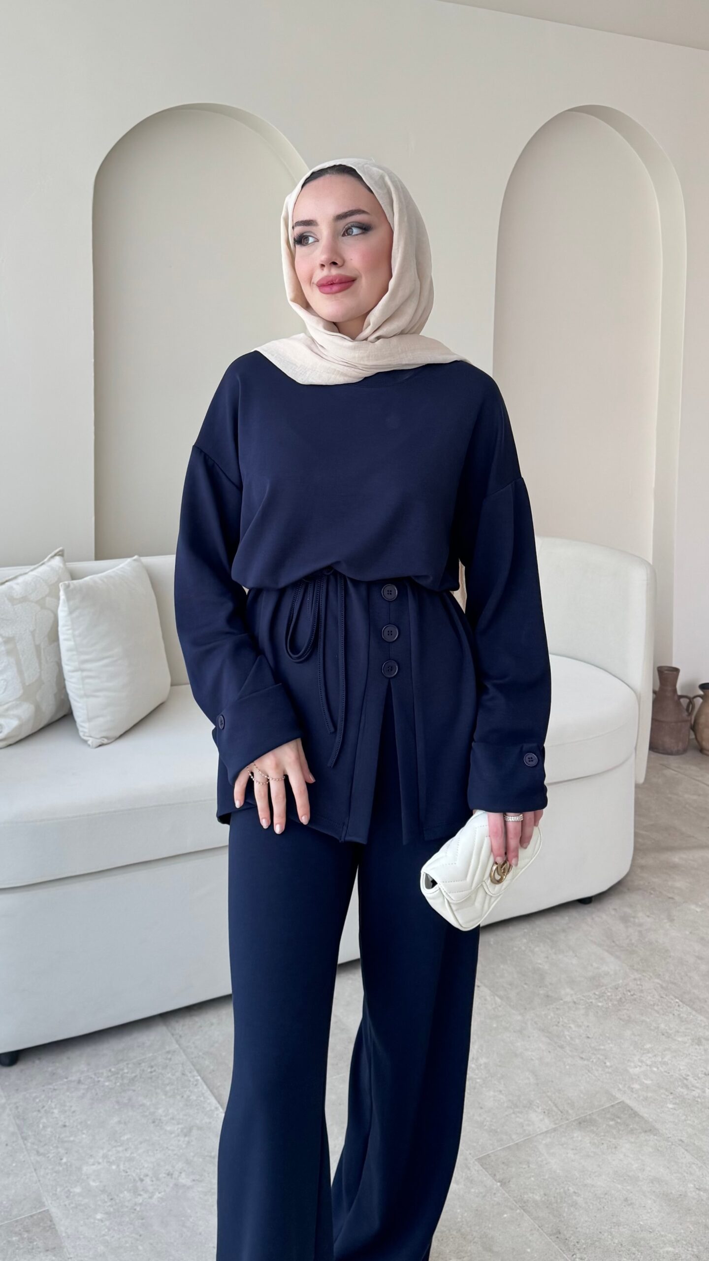 image_1950-1965.jpg Berli Düğmeli Oyşo Takım - Lacivert - Görsel 1