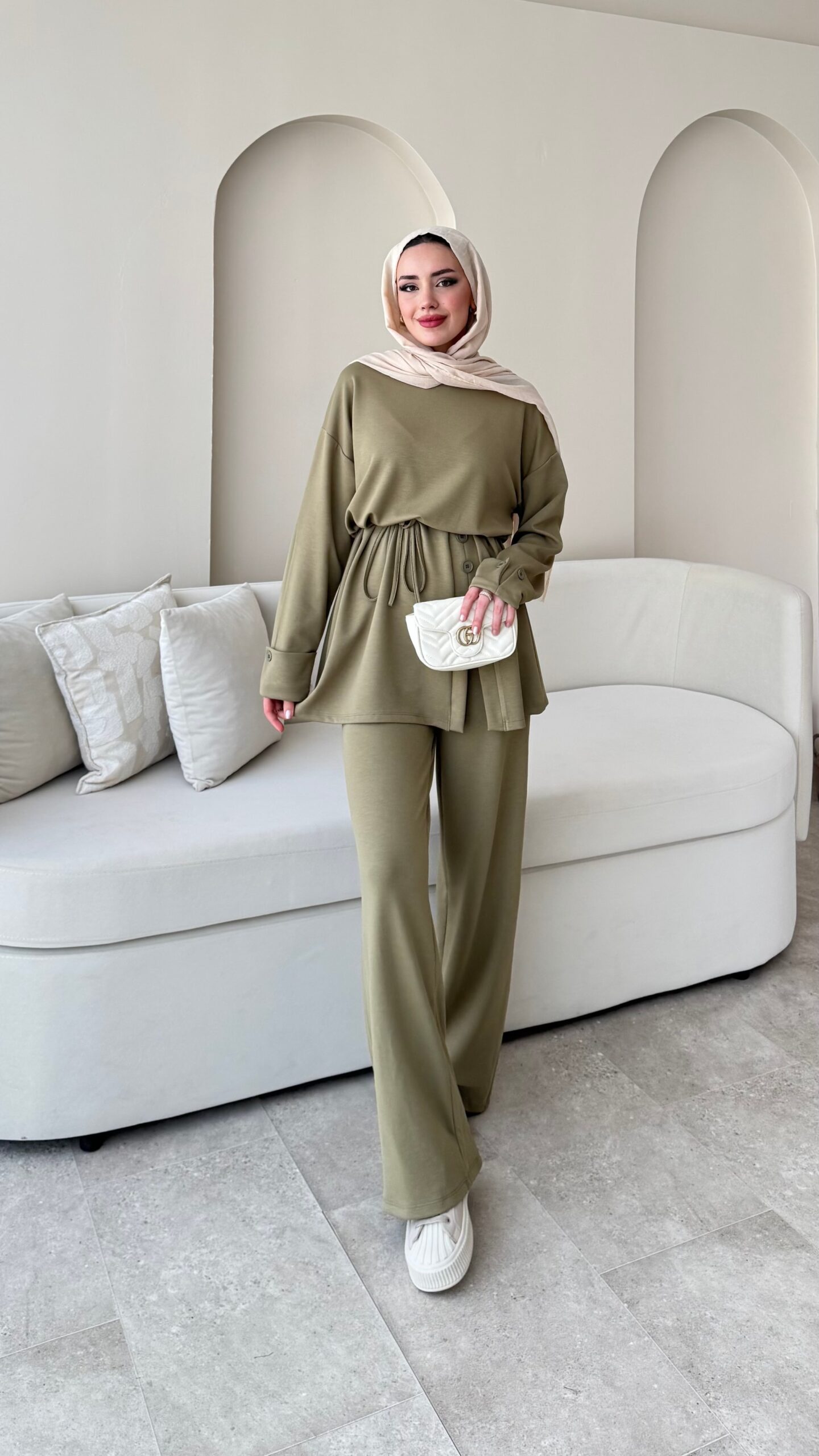 image_1950-1977.jpg Berli Düğmeli Oyşo Takım - Yeşil - Görsel 1