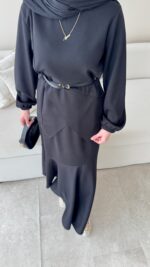 Sali Asimetrik Takım - Siyah - Görsel 4