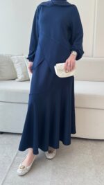 Sali Asimetrik Takım - Lacivert - Görsel 6