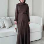 Sali Asimetrik Takım - Kahverengi