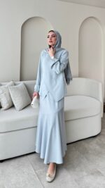 Sali Asimetrik Takım - Gri