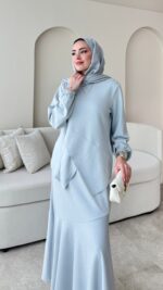 Sali Asimetrik Takım - Gri - Görsel 2