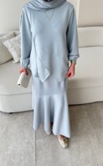 Sali Asimetrik Takım - Gri - Görsel 4