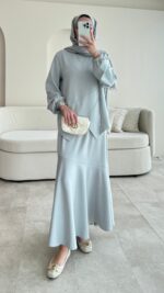 Sali Asimetrik Takım - Gri - Görsel 8