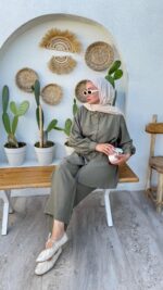 Kemerli Krinkıl Takım - Yeşil - Görsel 3