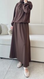 Urla Oyşo Takım - Kahverengi - Görsel 2