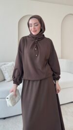 Urla Oyşo Takım - Kahverengi - Görsel 3