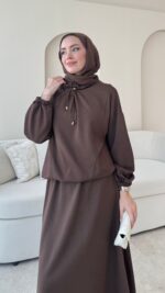 Urla Oyşo Takım - Kahverengi - Görsel 5