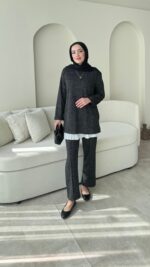 Kırlı Takım - Siyah - Görsel 2