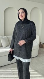 Kırlı Takım - Siyah - Görsel 3