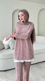 Kırlı Takım - Toz Pembe - Görsel 2