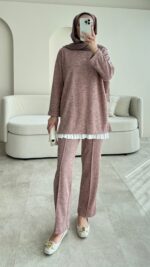 Kırlı Takım - Toz Pembe - Görsel 4