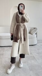 Demi Angora Hırka - Taş - Görsel 3