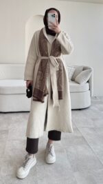 Demi Angora Hırka - Taş - Görsel 3