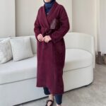 Demi Angora Hırka - Bordo