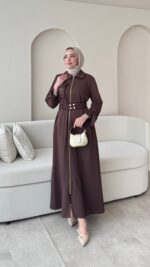 Ena Elbise - Kahverengi - Görsel 2