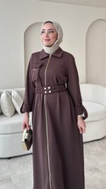 Ena Elbise - Kahverengi - Görsel 3