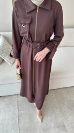 Ena Elbise - Kahverengi - Görsel 5