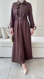 Ena Elbise - Kahverengi - Görsel 6