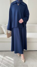 Mari Oyşo Takım - Lacivert - Görsel 4