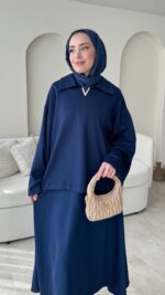 Mari Oyşo Takım - Lacivert - Görsel 8