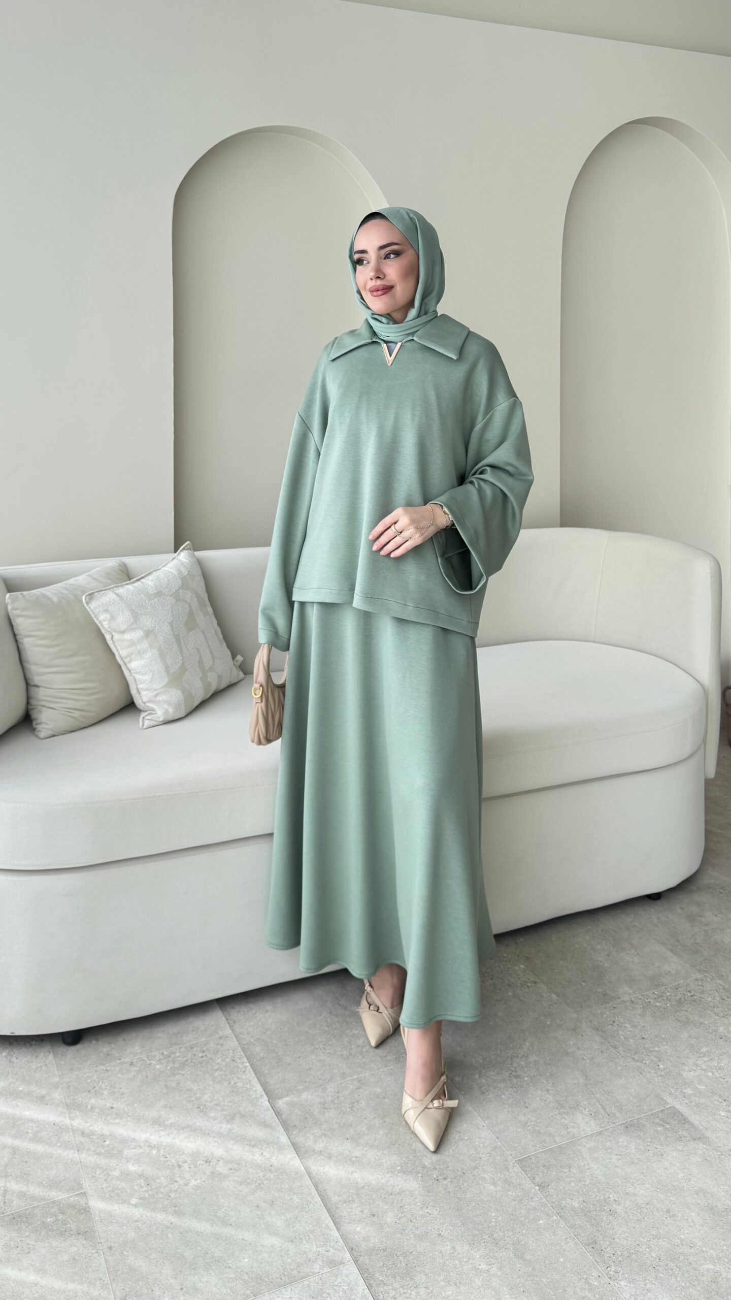 image_1950-2167.jpg Mari Oyşo Takım - Mint Yeşil - Görsel 1