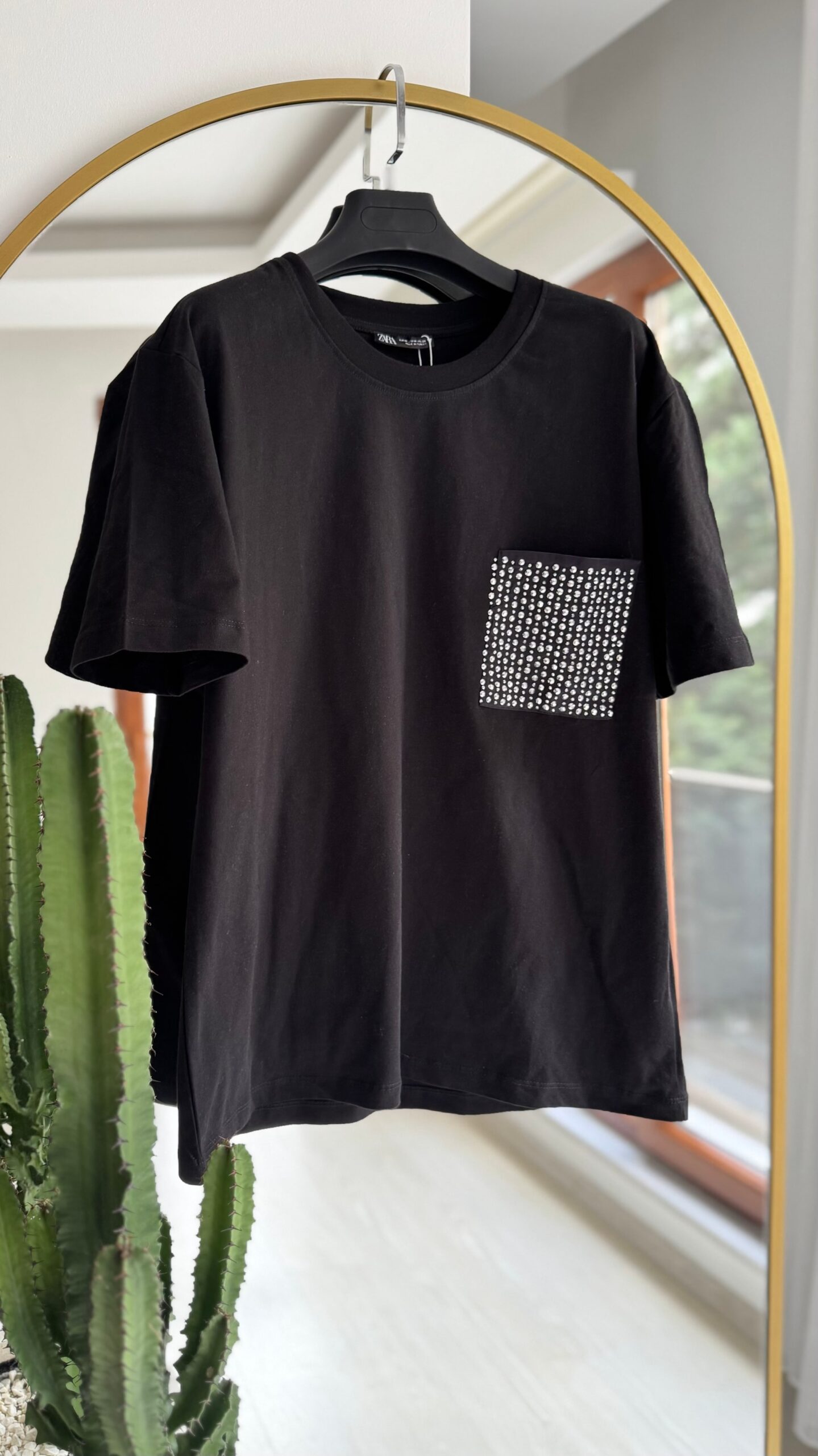 image_1950-217.jpg Zra Tişört - Siyah - Görsel 1