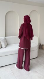 Vini Oyşo Takım - Bordo - Görsel 2