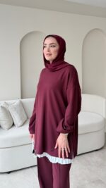 Vini Oyşo Takım - Bordo - Görsel 5