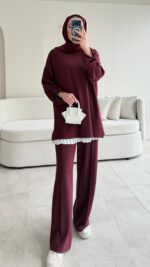 Vini Oyşo Takım - Bordo - Görsel 7