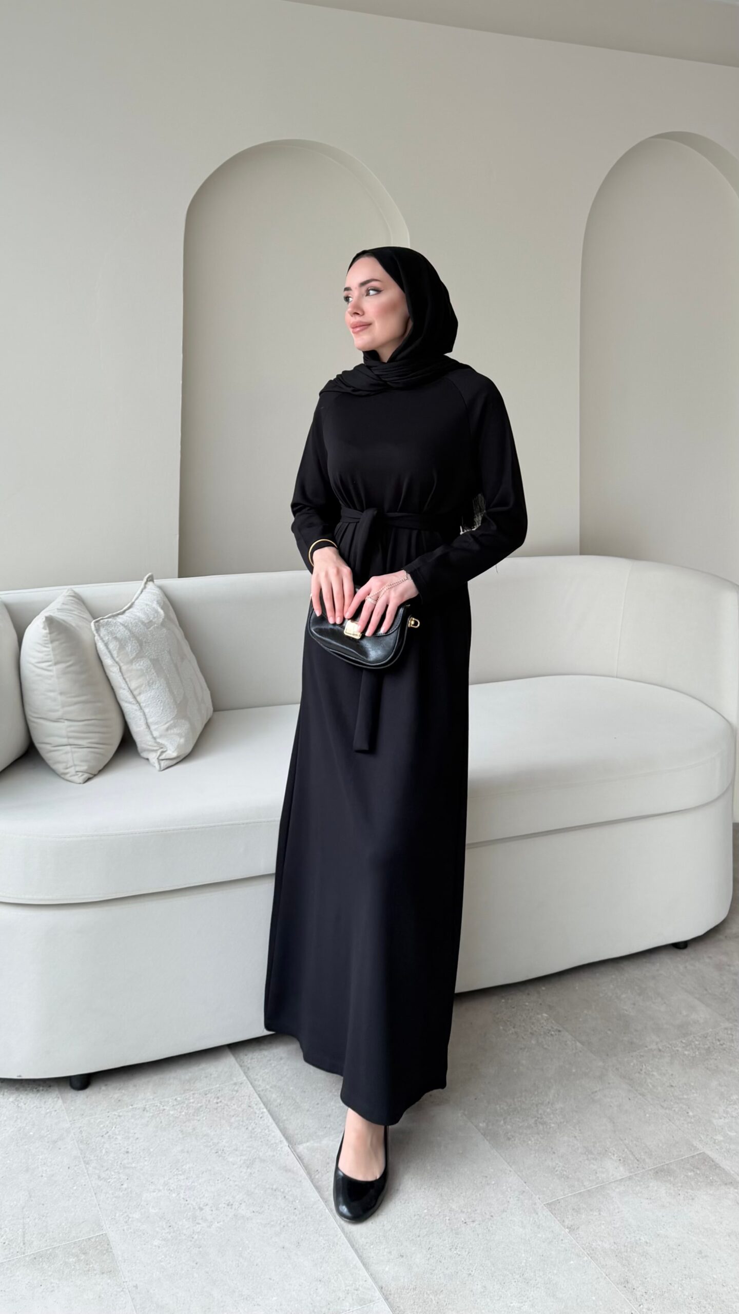 image_1950-2203.jpg Zeli Basic Elbise - Siyah - Görsel 1