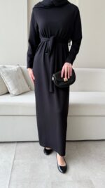 Zeli Basic Elbise - Siyah - Görsel 3