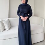 Zeli Basic Elbise - Lacivert