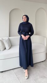 Zeli Basic Elbise - Lacivert