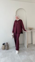 Bono Oyşo Takım - Bordo - Görsel 2