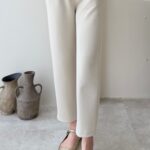 Düz Kesim Scuba Pantalon - Taş