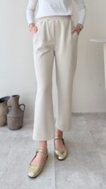 Düz Kesim Scuba Pantalon - Taş - Görsel 2