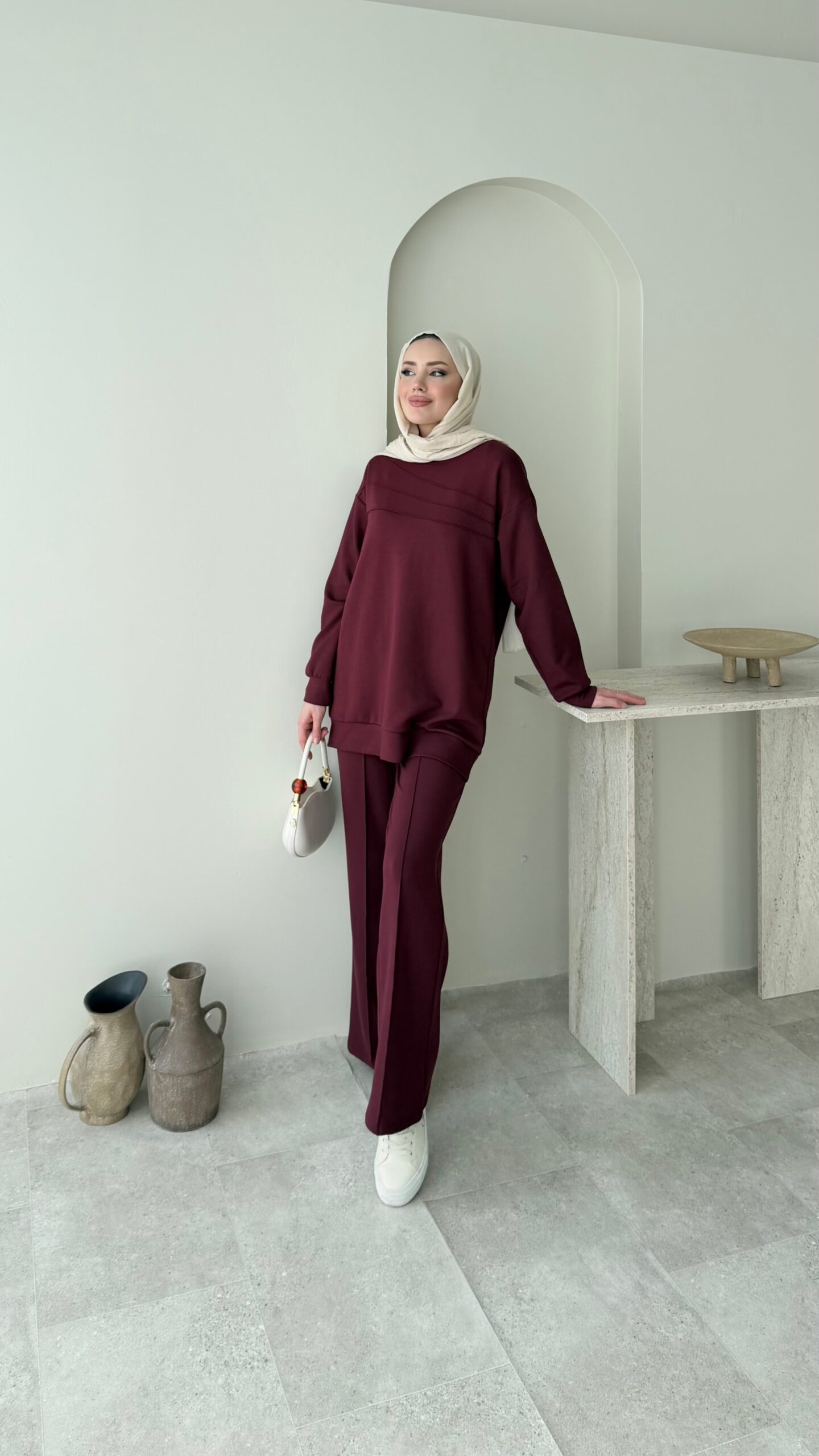 image_1950-2284.jpg Fera Oyşo Takım - Bordo - Görsel 1