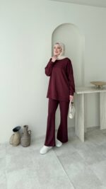 Fera Oyşo Takım - Bordo - Görsel 2