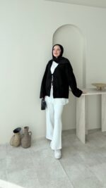 Mirla Triko Hırka - Siyah - Görsel 2