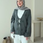 Piliseli Penye İçlik - Beyaz