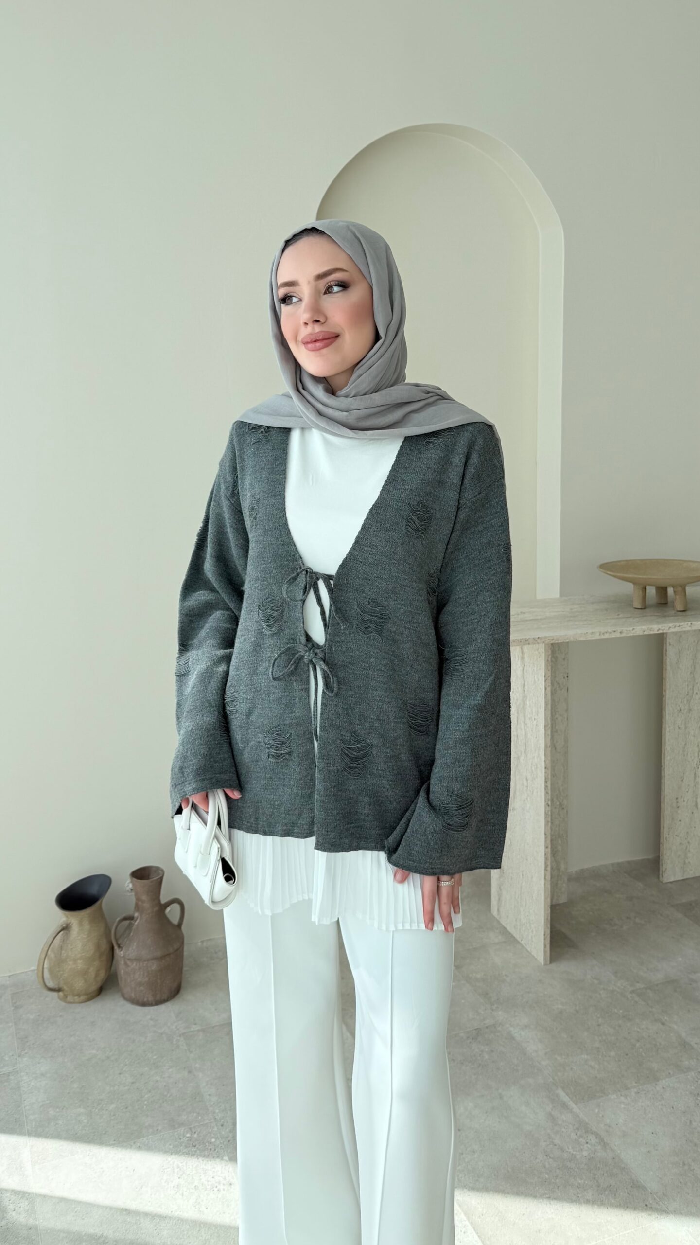 image_1950-2300.jpg Piliseli Penye İçlik - Beyaz - Görsel 1