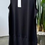 Piliseli Penye İçlik - Siyah