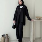 Gisa Fermuarlı Oyşo Takım - Siyah