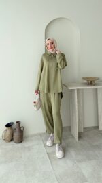 Gisa Fermuarlı Oyşo Takım - Yeşil