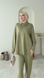 Gisa Fermuarlı Oyşo Takım - Yeşil - Görsel 3