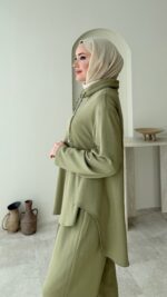 Gisa Fermuarlı Oyşo Takım - Yeşil - Görsel 4